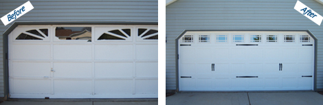 Garage Door Before And After